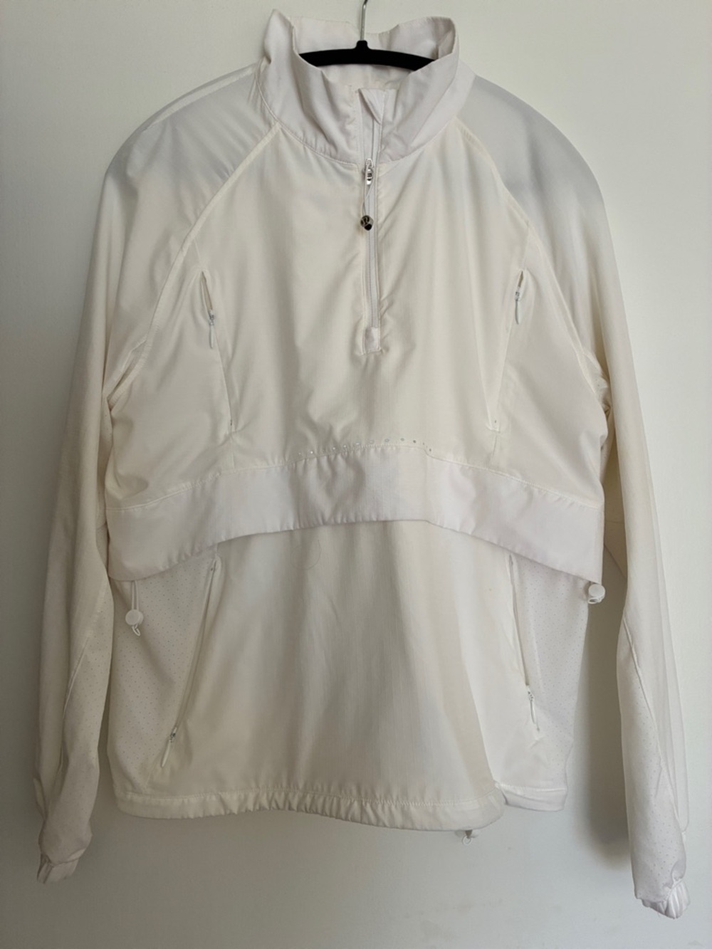 lululemon athletica white pullover jacket